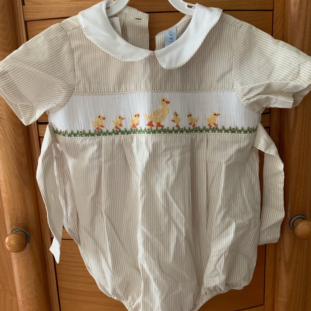 Smocked bubble outfit 18 months